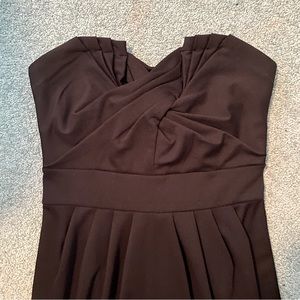 H&M Strapless Black Dress size 8 (fits 6-8)- sweetheart neckline, empire waist
